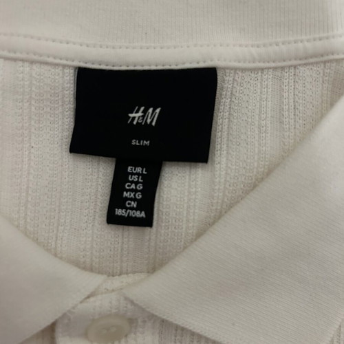 H&M white T-shirt size L, like new