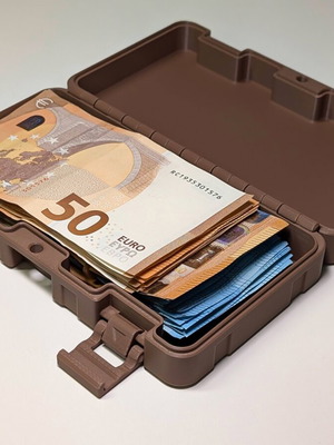 Κουτί για χαρτονομίσματα κατόπιν παραγγελίας, μαύρο και άσπρο