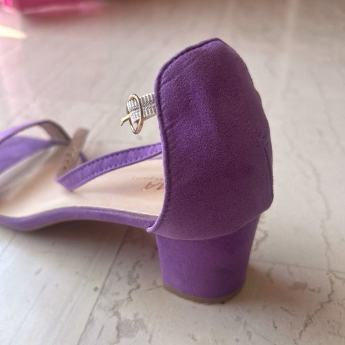 EXMA purple block heel pumps size 41 like new