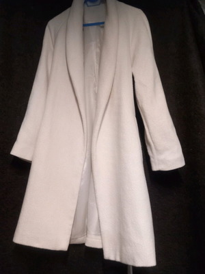 Women's coat used, beige, very soft