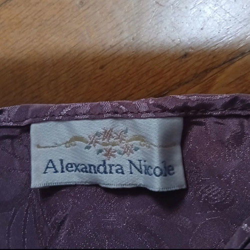Alexandra Nicole vintage purple floral dress one size like new