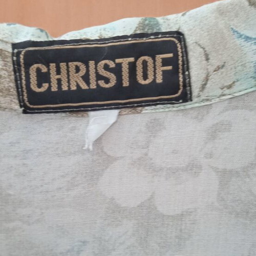 Christof shirt used, size XL, beige and green shades