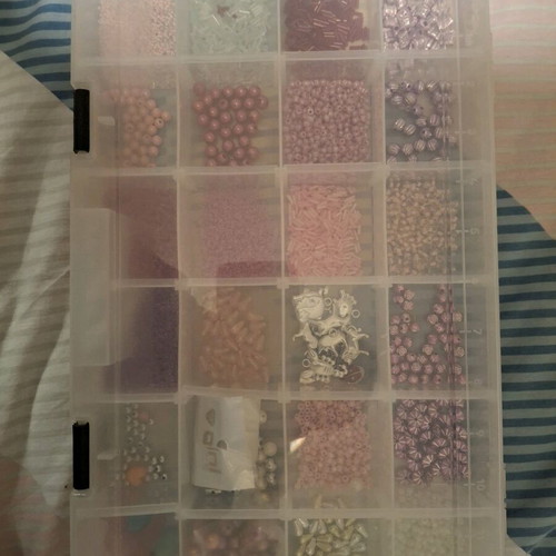 Box with various beads used