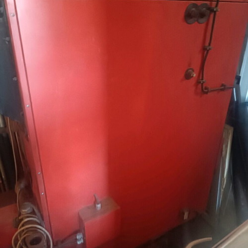 Radijator TKAN 80kW Biomass Boiler used with silo