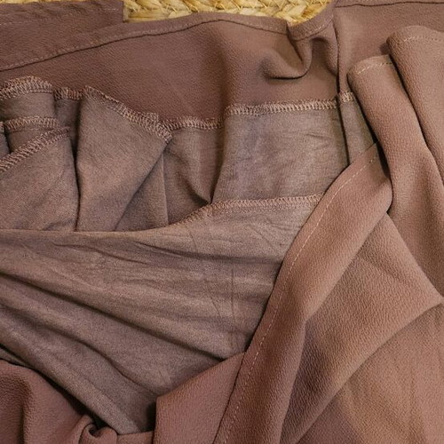 Airy dress like new, beige, open neckline, size S