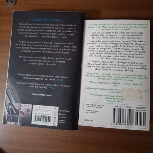 Reflected in You and The Girl Who Loved Tom Gordon books like new, English
