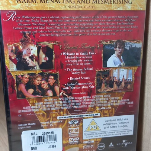 Vanity Fair DVD new with English subtitles sealed