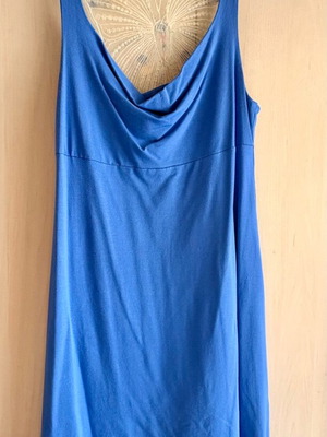 Raxevsky blue dress with embroidered butterfly back, like new, size M