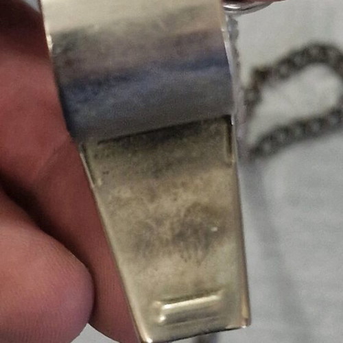The Acme Thunderer whistle used, made in England