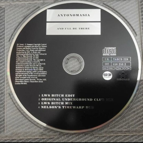 Antonomasia And I'll Be There CD like new, electronic