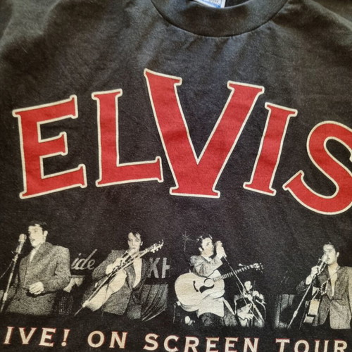 Vintage Elvis Mondial 1998 T-shirt used, size XL, black