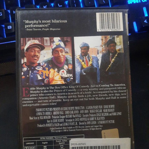 Coming to America DVD used, comedy with Greek subtitles