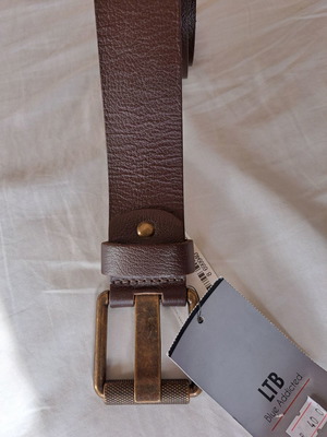 LTB leather belt new, brown, size 105
