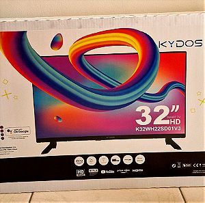 Καινούργια Τηλεόραση Kydos LED 32" HD Ready Smart K32WH22SD01V3