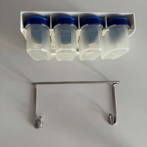 Tupperware wall spice rack set like new, 4 pieces