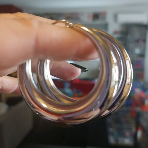 Oversized hoop earrings like new