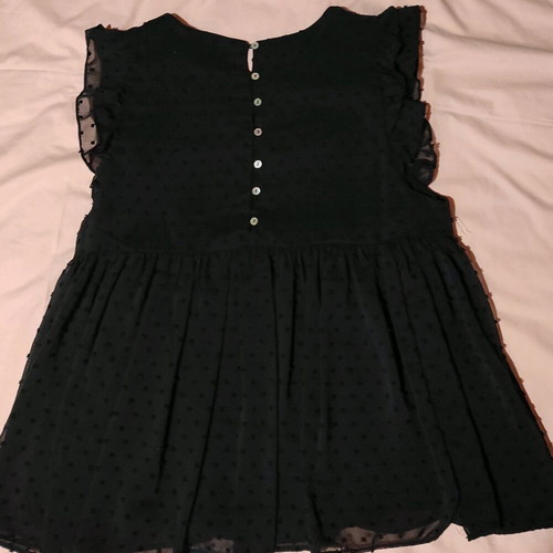 Inditex embroidered blouse like new, black boho design