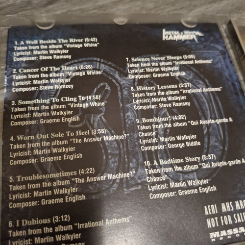 Skyclad Poetic Wisdom CD like new, metal compilation promo