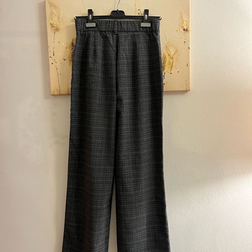 Stradivarius fabric pants used, regular fit, brown