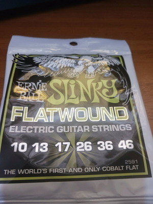 Ernie Ball Flatwound electric guitar strings 10/46 new