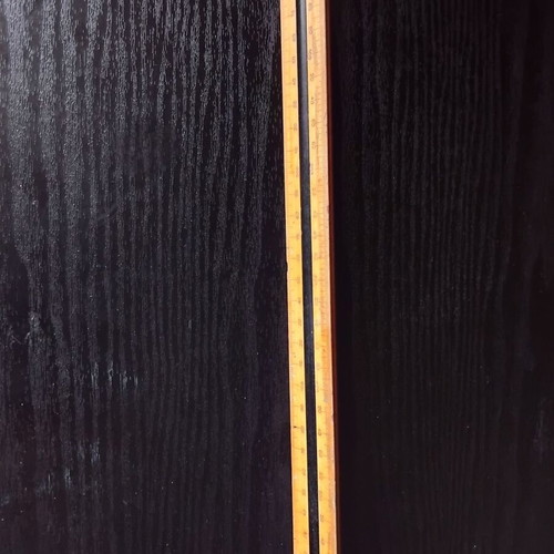 Wooden triangular vintage ruler used, design from 1960