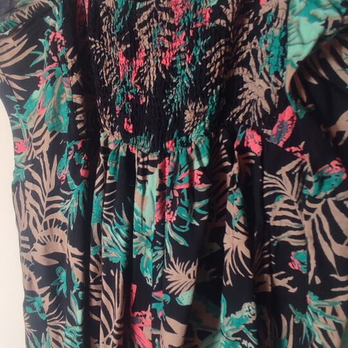 One-piece tropical print shorts Pink Woman like new, size S/M