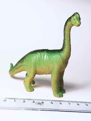 Plastic dinosaur figure used