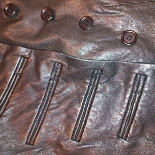 French Connection leather jacket like new, black, medium size