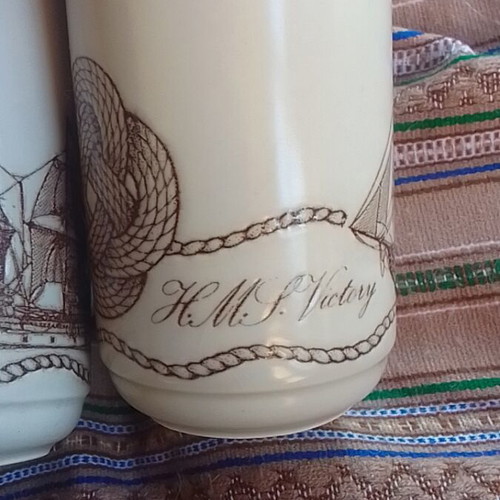Vintage Churchill stoneware mug set like new
