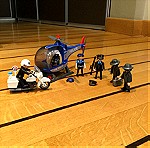  Ελικόπτερο - Μηχανή Αστυνομίας και φιγούρες playmobil