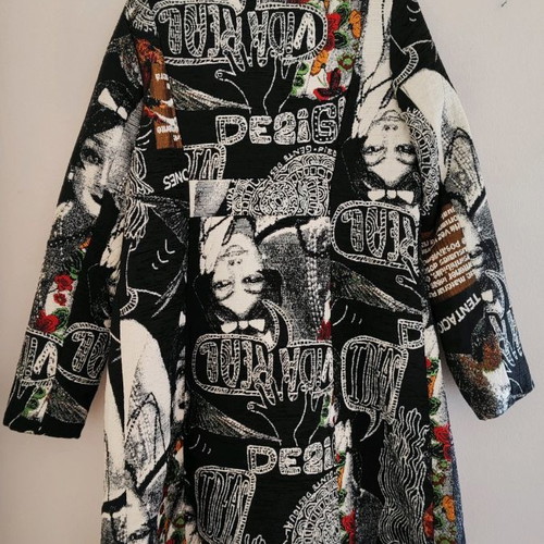 Desigual long coat used, size 46