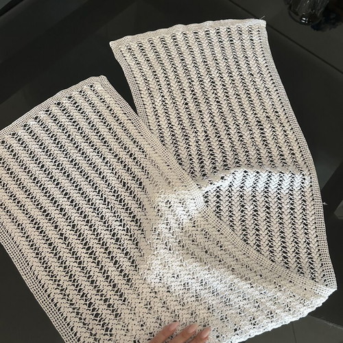 Handmade vintage table runner