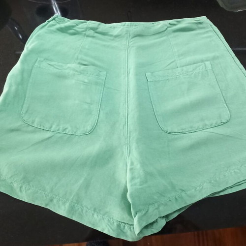 Zara women's linen shorts green like new, size S