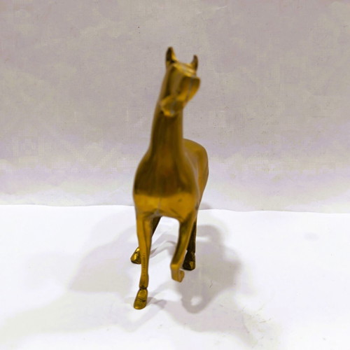 Vintage solid bronze collectible horse 11 cm