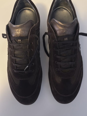 Hogan men's dark brown shoes like new size 44-45
