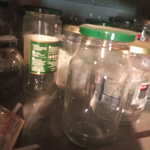9 new glass jars.
