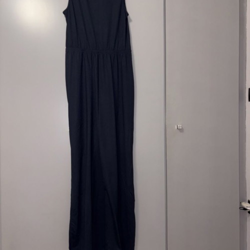 Long blue dress with lace, One Size