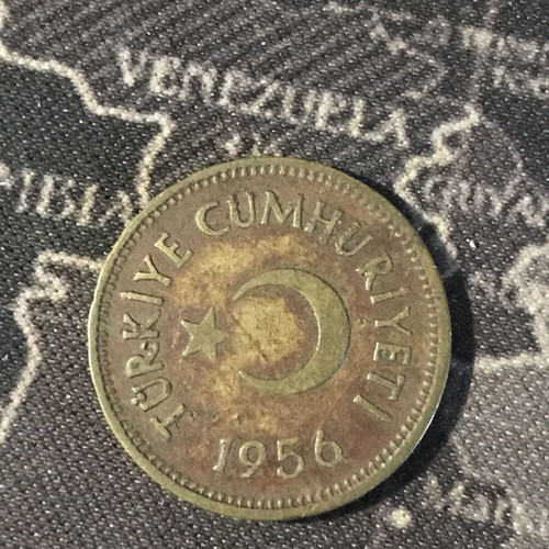 Turkey 25 Kurus coin 1956