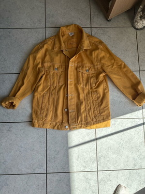 Jean jacket Zara like new, yellow and orange, unisex