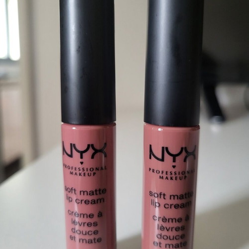 NYX Professional Makeup Soft Matte Lip Cream in 2 Shades with Silver Pouch