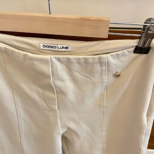 Dodici Lune high-waisted flare pants like new, size M, beige