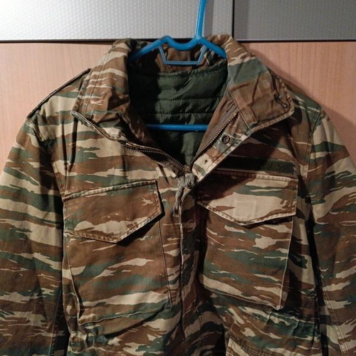Greek camouflage jacket used size M