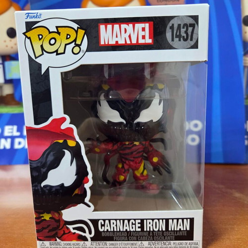 Funko Pop Marvel 1437 Carnage Iron Man figure new