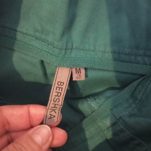 Petrol short dress Bershka like new, size M