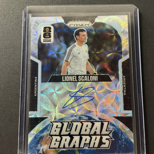 Lionel Scaloni Autograph Global Graphs Choice card Panini Prizm World Cup 2026