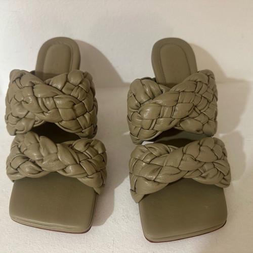 Vicenza women's sandal new, khaki, 8 cm heel, size 37