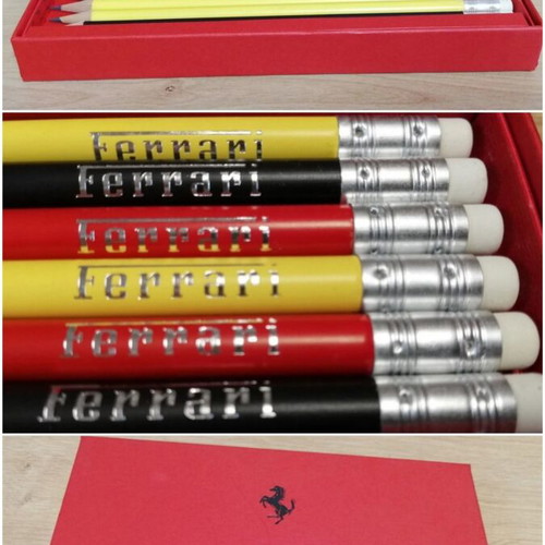 Ferrari collectible set of 6 pencils new, original colors