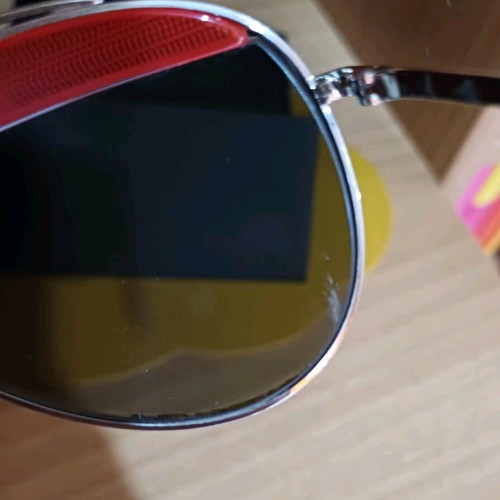 Alain Mikli A04004 mirror sunglasses like new, red and silver