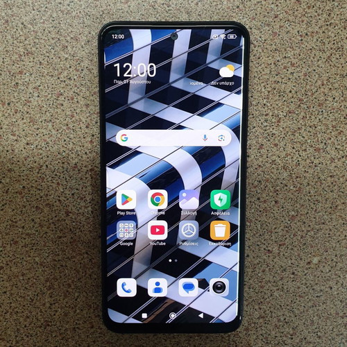 Redmi Note 12 smartphone 128GB, 4+4GB RAM, cracked screen