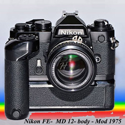 Nikon Fe camera with MD 12 lens used